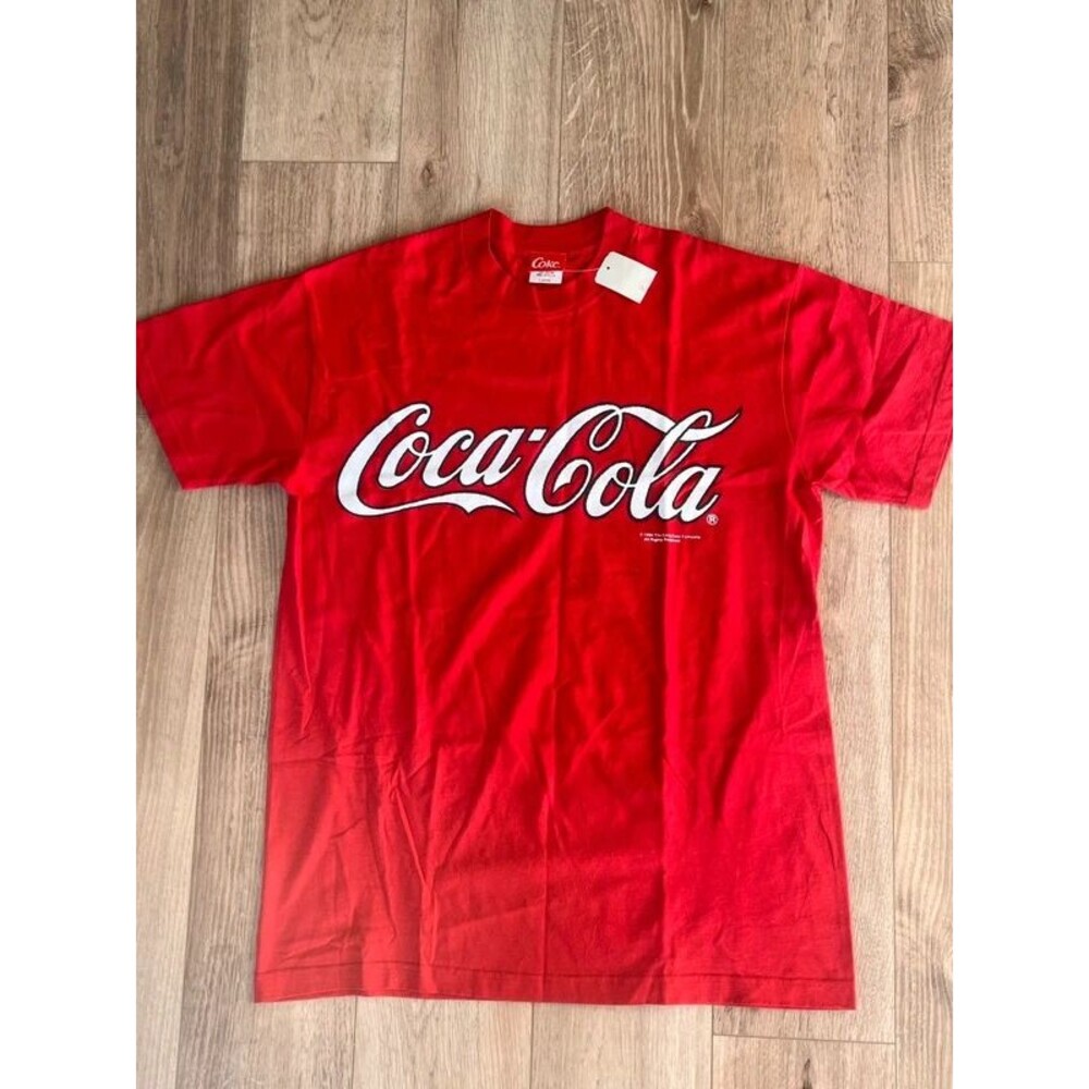 Vintage 1994 Coca-Cola T-Shirt Large Made in USA Red Coke Graphic Tee